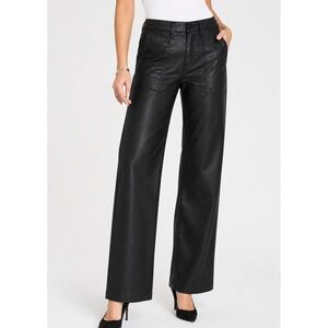 NEW Fidelity Black Joni Wide Leg Pants in Midnight Vixen Size 26